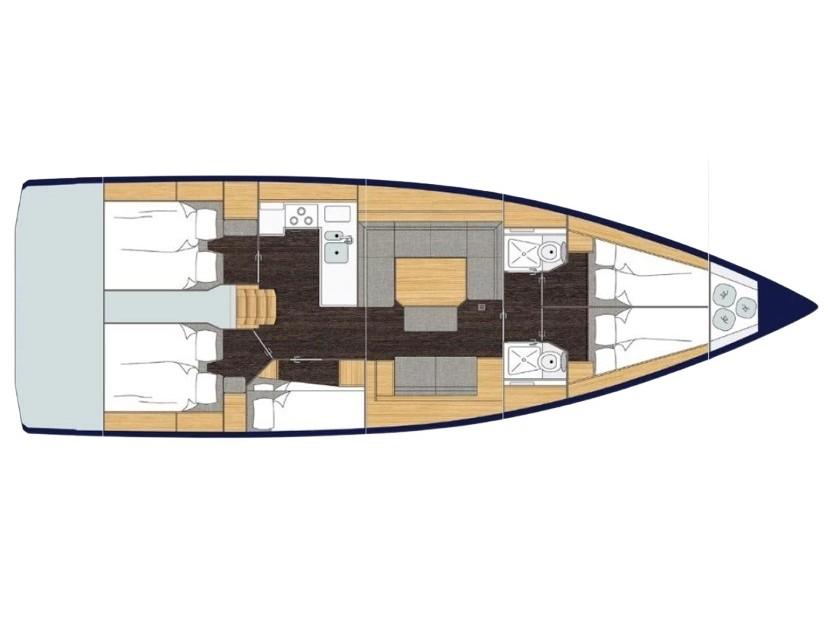 Bavaria C45 yritykseltä Paralos Yachts Ateenassa