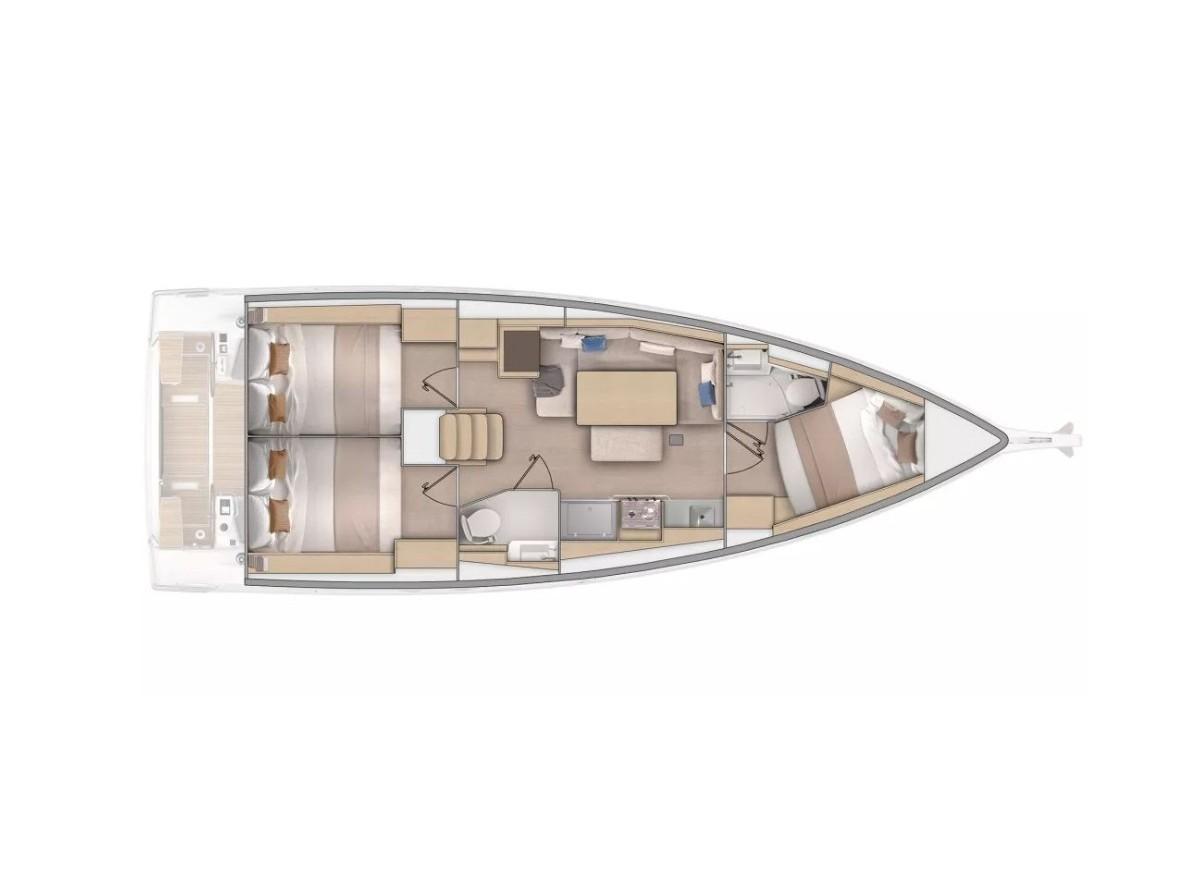 Oceanis 37.1 af Blue Memories i Lefkada