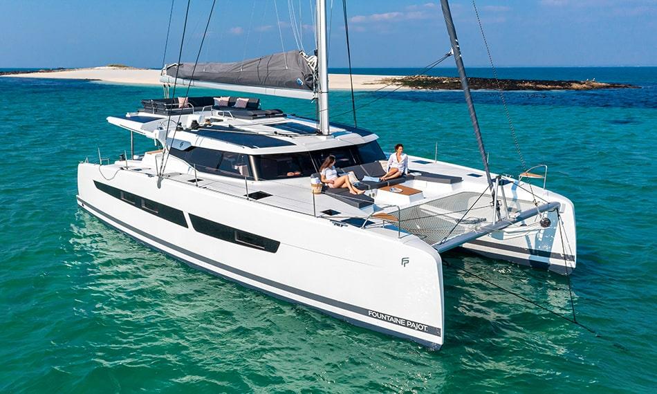 Fountaine Pajot Aura 51 af Hellenic Yachting i Perigiali