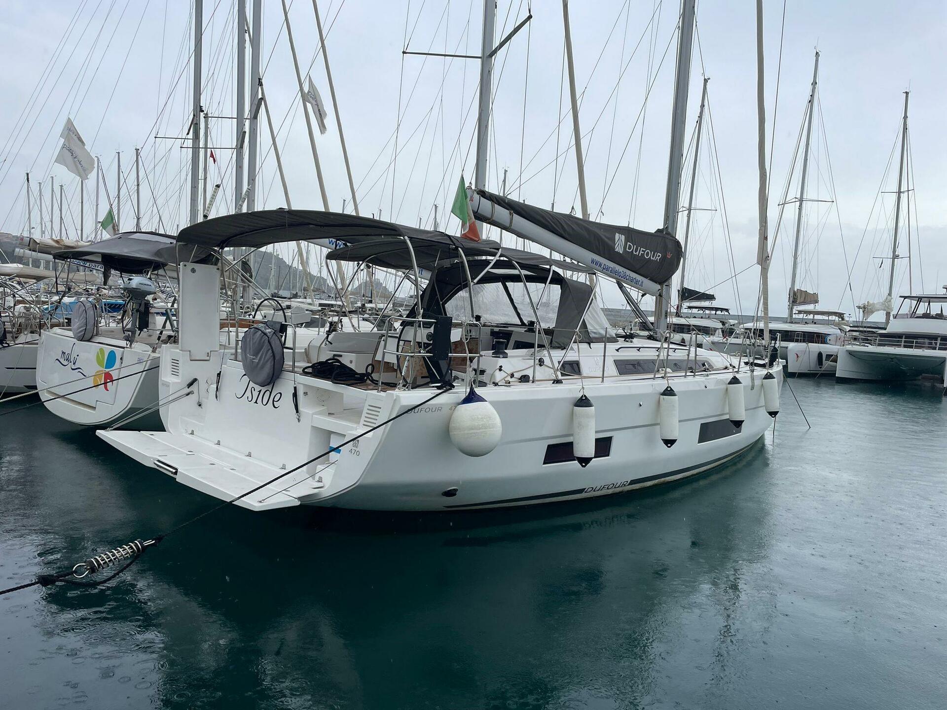 Dufour 470 Grand Large from Parallelo 38 Charter in Furnari