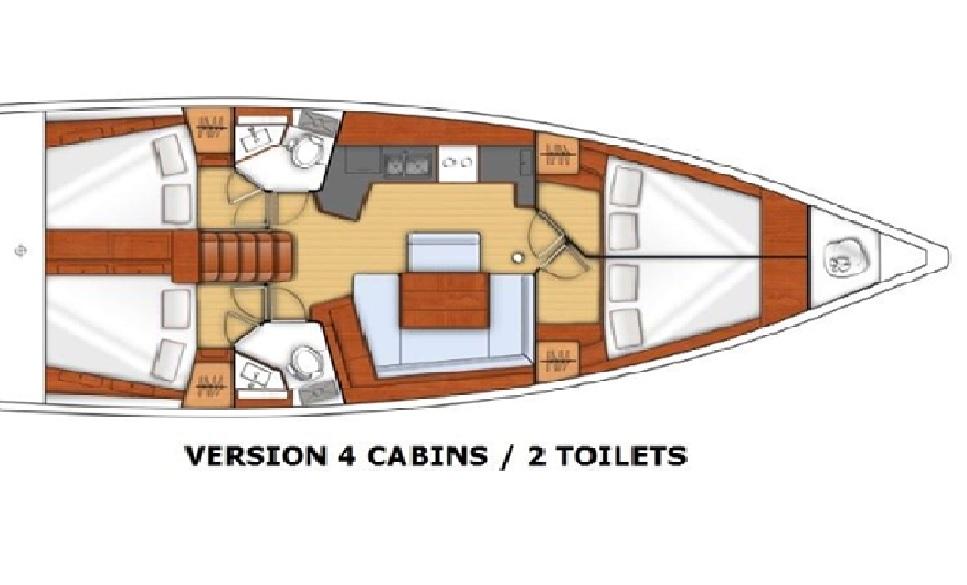 Oceanis 45 af Sailing Sicily i Puntone di Scarlino