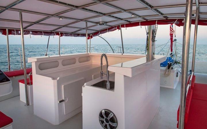 Ocean Voyager 53 af Poe Charter i Papeete