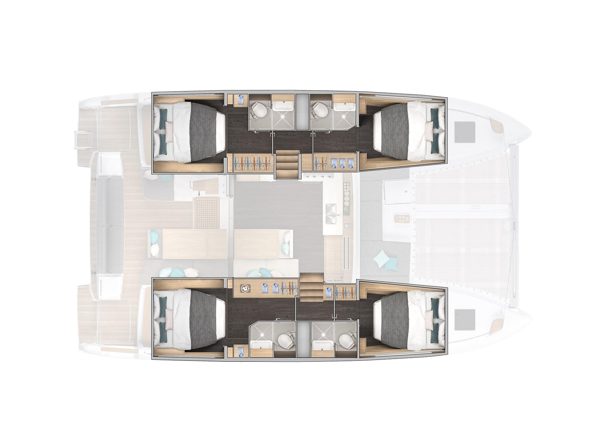 Lagoon 43 par Athenian Yachts à Nydri