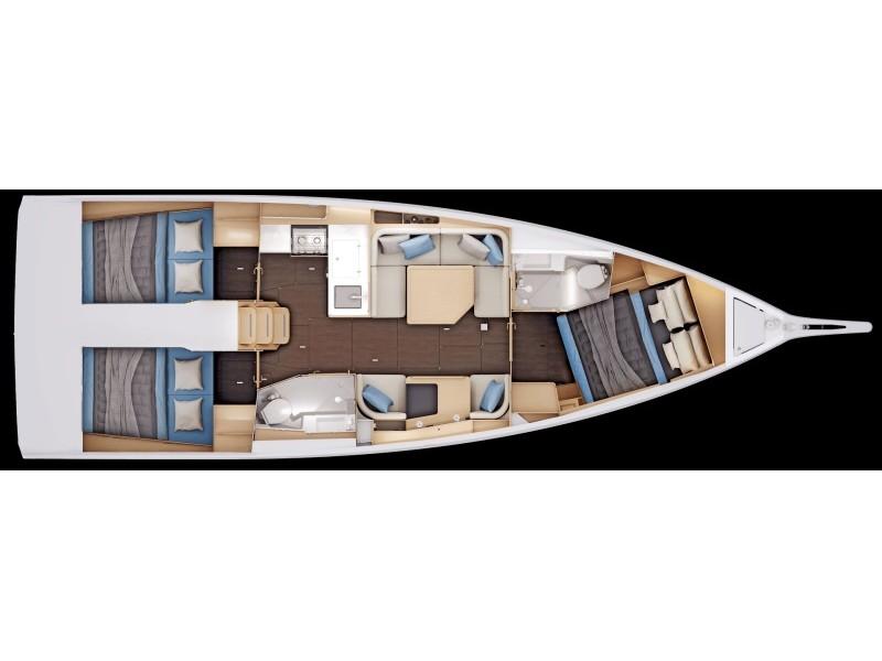Sun Odyssey 415 de Athenian Yachts en Piso Livadi
