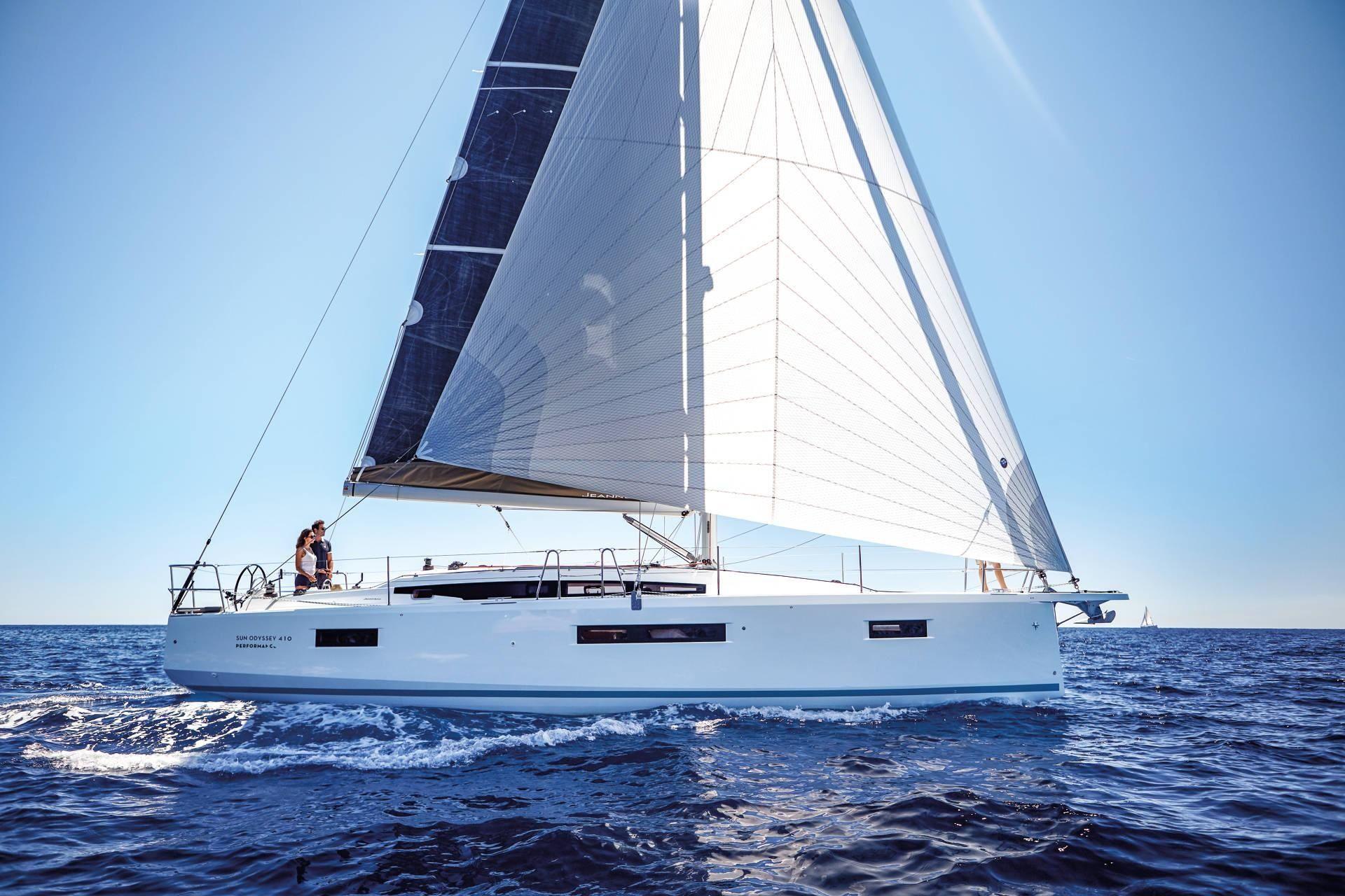 Sun Odyssey 410 par Sailing Ionian Sea à Leucade