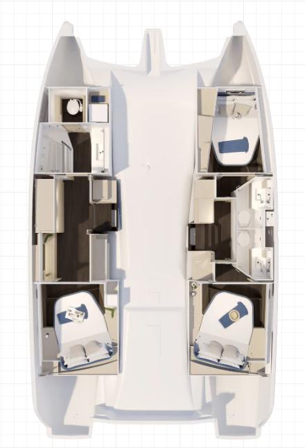 Cost of Carey | Fountaine Pajot FP 41 Quatuor 4 photo 28