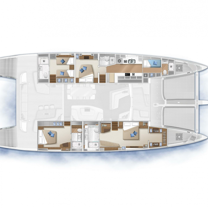 LA DESIRADE | Lagoon SEVENTY 7 - 4 double cabins photo 6