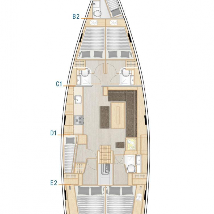 Hamam | Hanse 508 photo 9