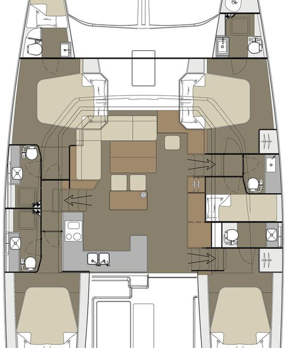 Paradise Planet | Dufour 48 Catamaran photo 11