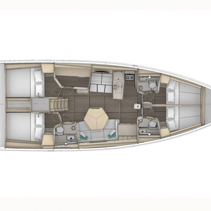 Thetis | Dufour 48 Cat photo 10