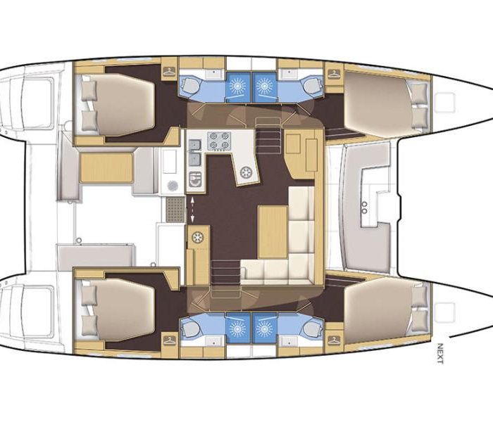 BRIGHT MOON | Lagoon 450 F Luxury photo 6