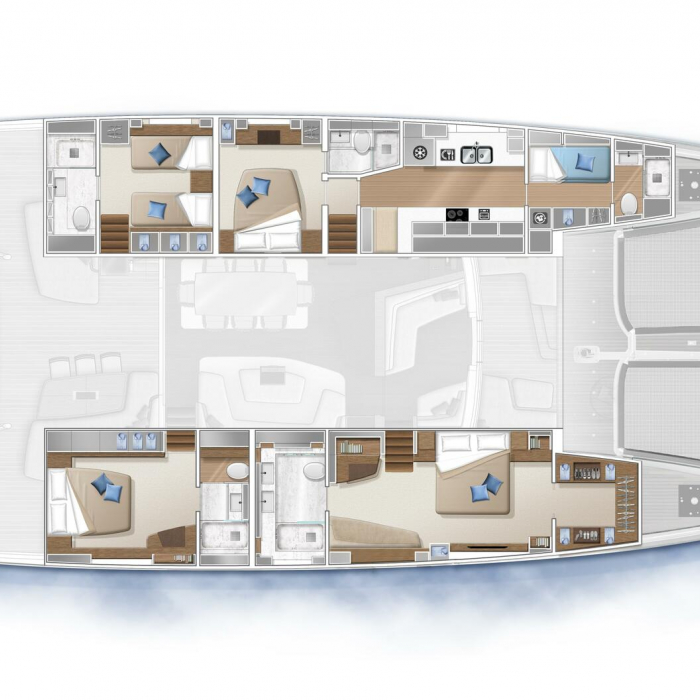 LA DESIRADE | Lagoon SEVENTY 7 - 4 double cabins photo 16