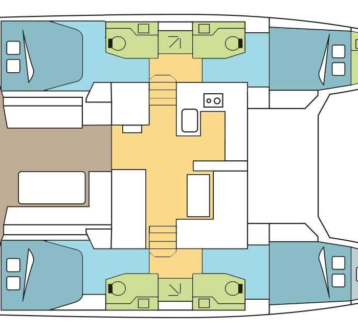 Gelmar - A/C, Generator, Water maker | Nautitech 46 Fly photo 13
