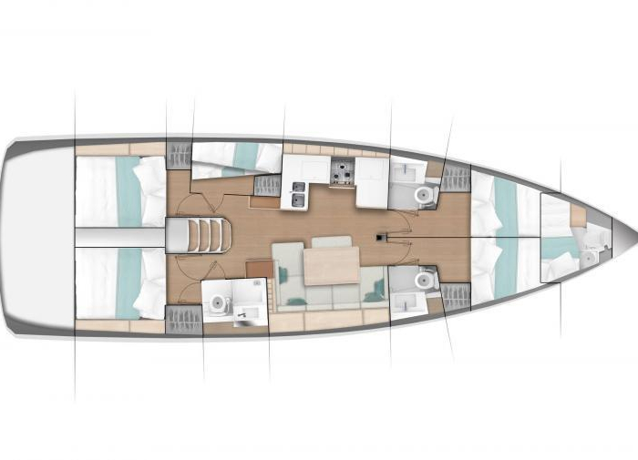 Helia (A/C, Gen. 10kVA, Electric Winch NEW 2022) | Sun Odyssey 490 photo 9