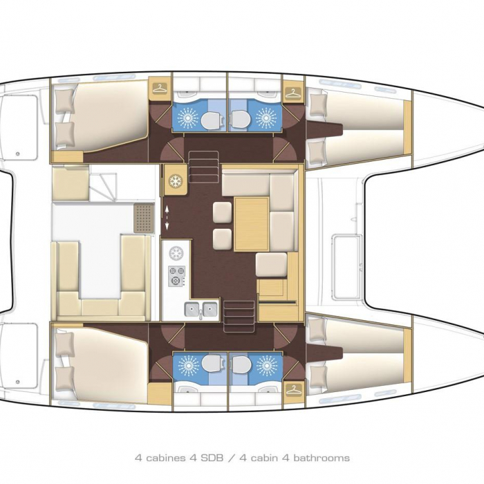 Turquoise | Lagoon 400 S2 photo 42