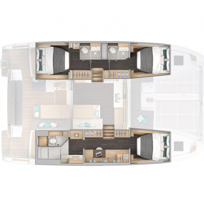 FIND US I | Lagoon 43 owner's version photo 10