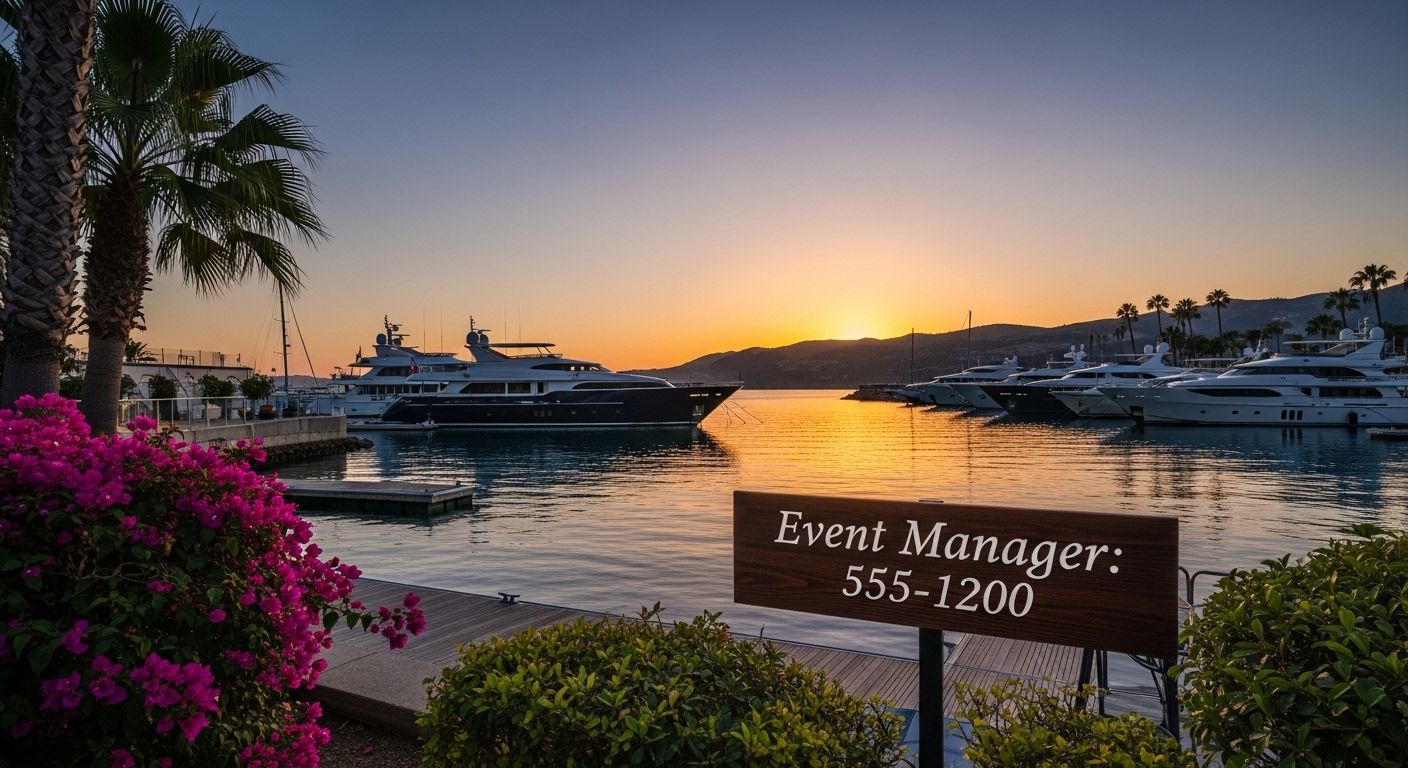 Event Manager Contact for Final Confirmations